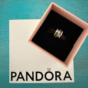 Pandora Moments Sparkling CZ Clip Sterling Silver ALE 925 Charm